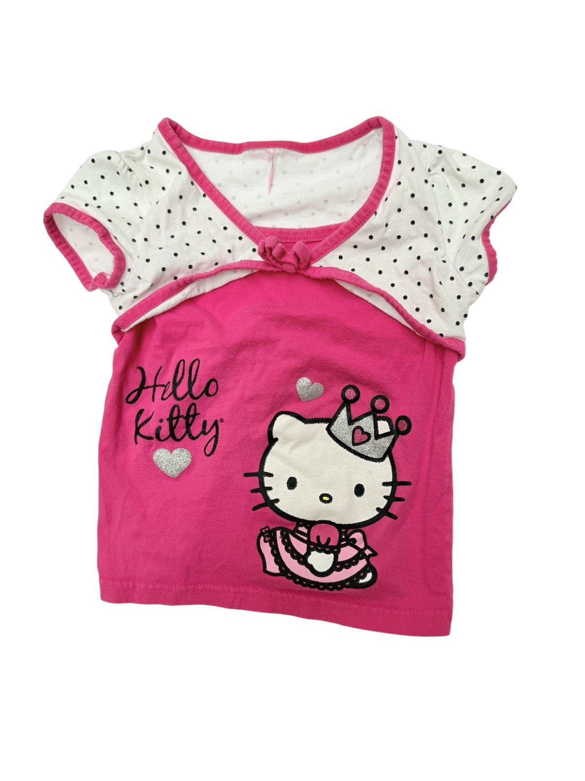 Hello Kitty Pink Polka Dot T-Shirt 2T