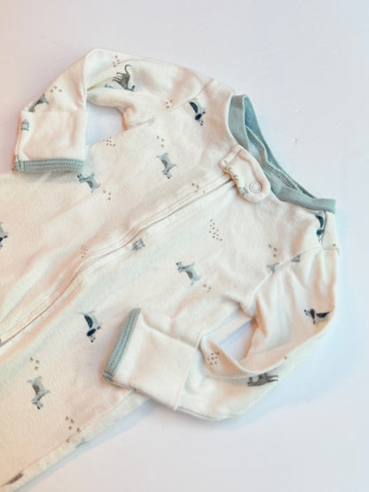 Carter's Dog Print Footed Sleeper Newborn