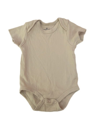 Unknown Beige Short Sleeve Bodysuit 3M