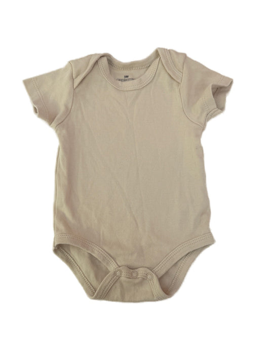 Unknown Beige Short Sleeve Bodysuit 3M