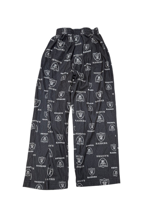 NFL Raiders Pajama Pants Youth Size 8
