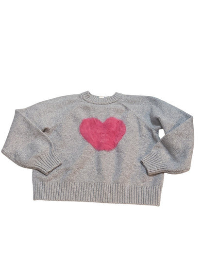 Old Navy Gray Heart Sweater Size 10-12