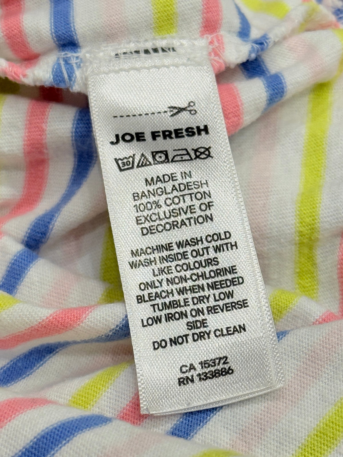 Joe Fresh Striped Long Sleeve Bodysuit 18-24m