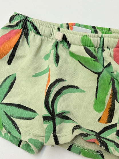 Zara Tropical Print Shorts 9-12 Months