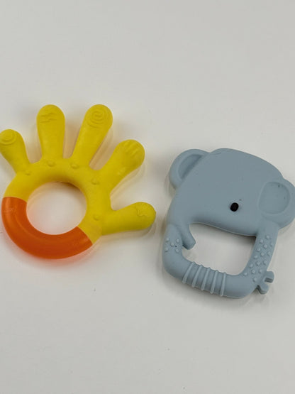 Loulou Lollipop Elephant & Hand Teether Set