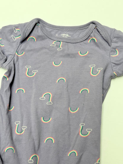 George Baby Rainbow Bodysuit Size 3-6M