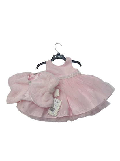 NWT - Couture Princess Pearl Dress & Shrug Set 12M