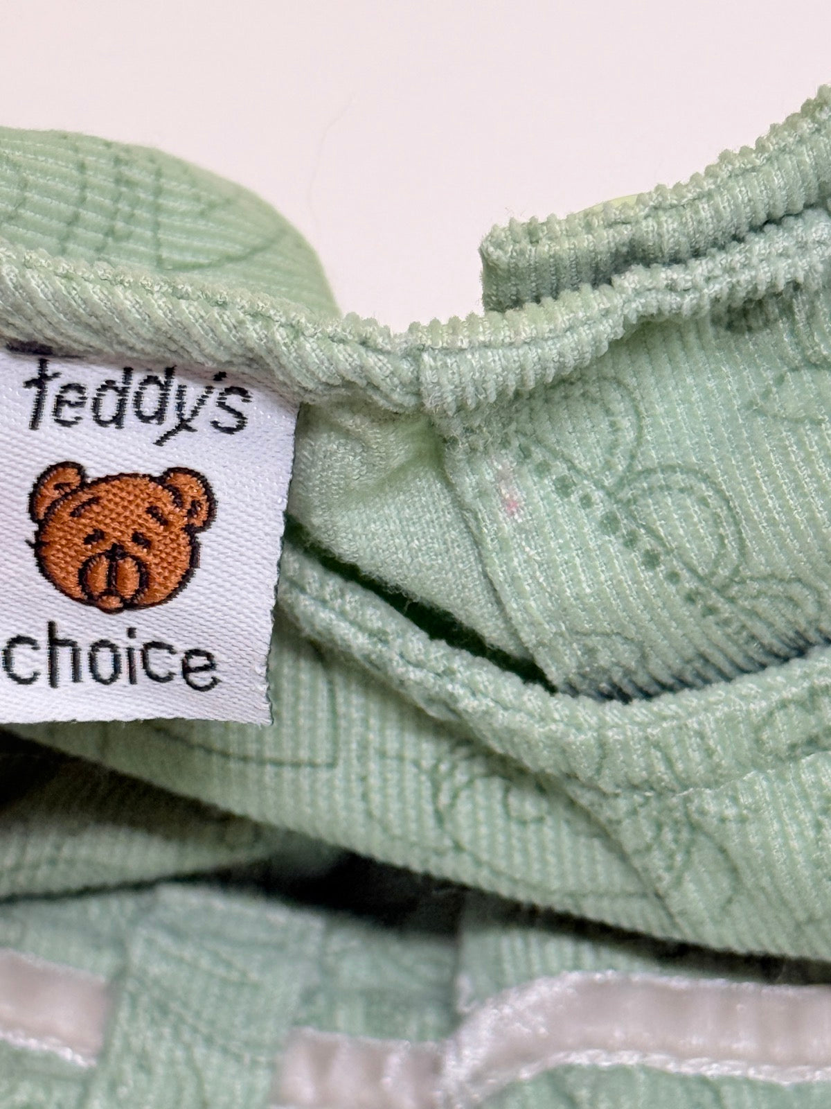 Vintage Teddy's Choice Green Paisley Dress 12-18m