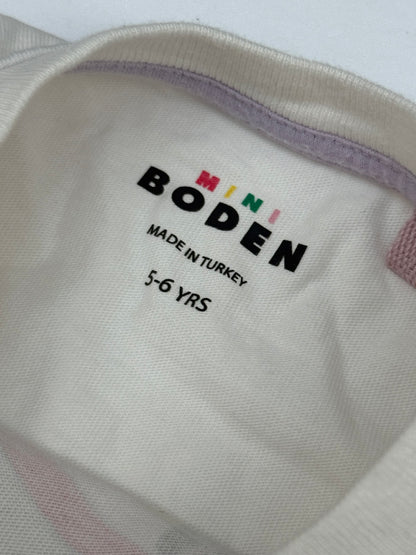 Mini Boden Dolphin Rainbow Long Sleeve Tee 5-6y