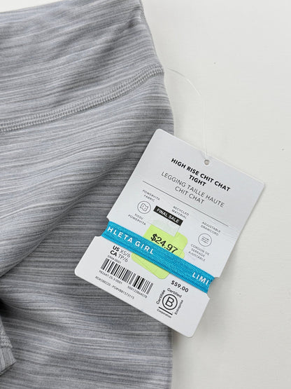 NWT - Athleta Girl High Rise Chit Chat Gray Leggings XS/6