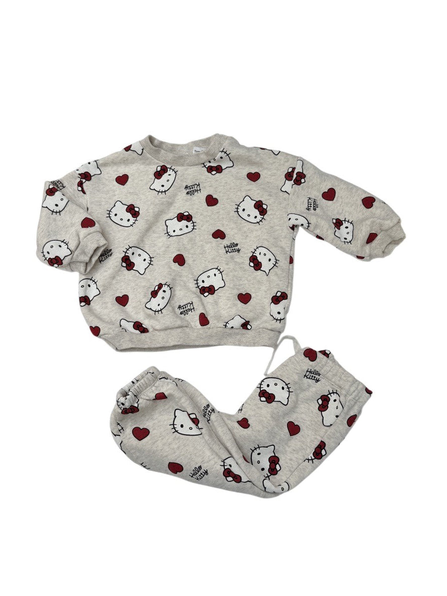 H&M Hello Kitty Sweatsuit Set 9-12M