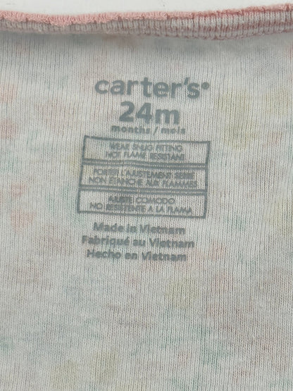 Carter's Floral Zip-Up Pajamas 24M