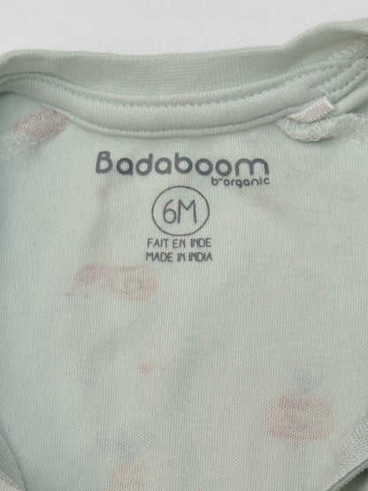 Badaboom Organic Cotton Vegetable Print Sleeper 6M