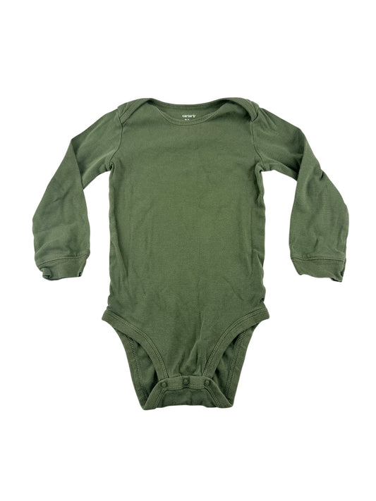 Carter's Olive Green Long Sleeve Bodysuit 24M