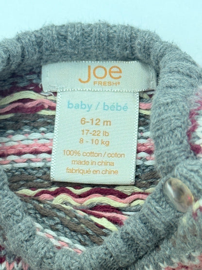 Joe Fresh Fair Isle Heart Sweater Dress 6-12M