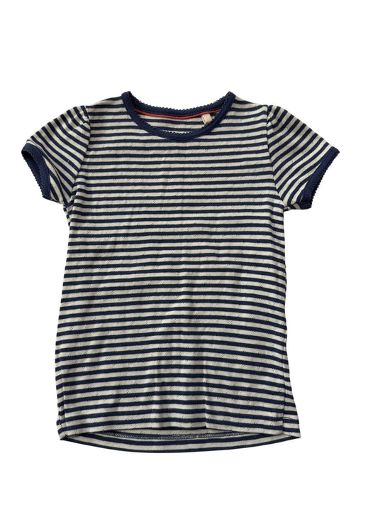 Mini Boden Navy Stripe T-Shirt 5-6Y