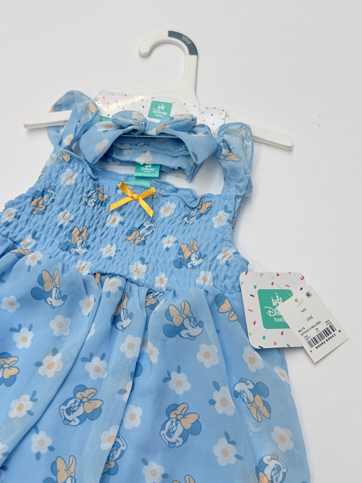 NWT - Disney Baby Minnie Floral Dress with Bow 18M