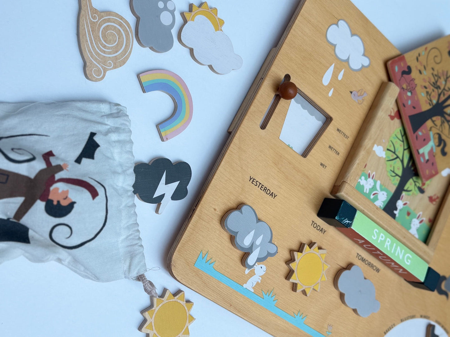 Tender Leaf Toys Weather Watch Wooden Station