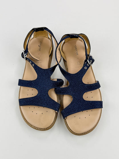 Geox Respira Navy Glitter Sandals EU 32