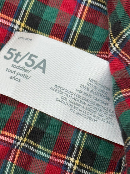 Carter's Plaid Flannel Shirt 5T