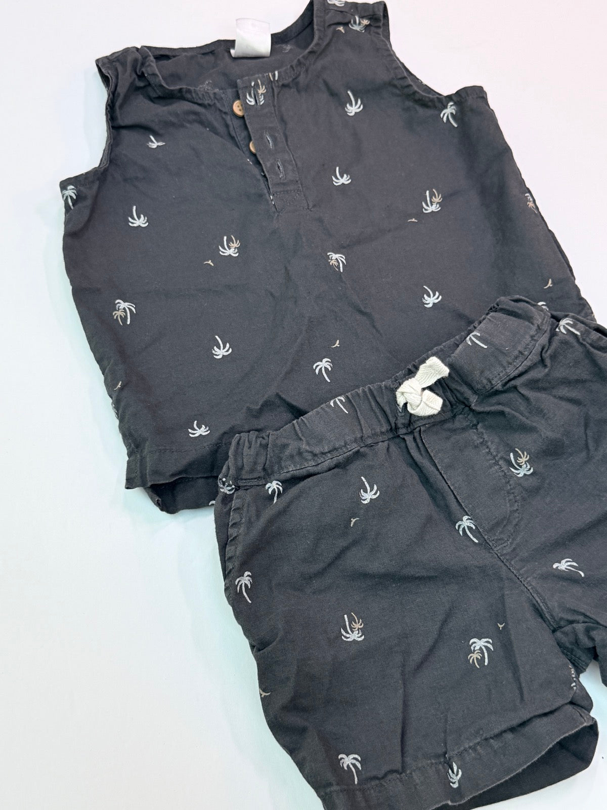 Carter's Palm Tree Tank & Shorts Set 6-9m
