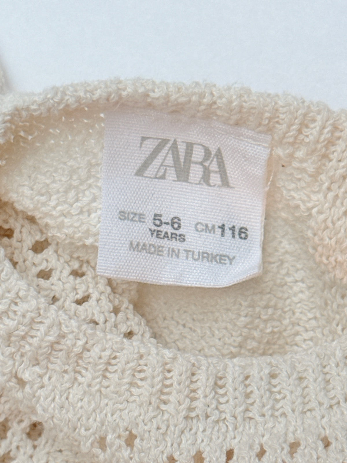 Zara Crochet Lace Trim Top Set 5-6Y
