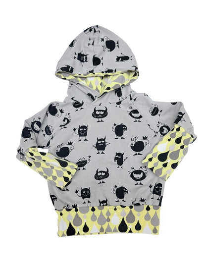 Monster Print Hoodie 6-12m