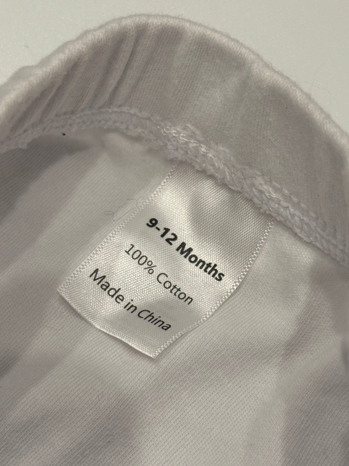 White Harem Jogger Pants 9-12M