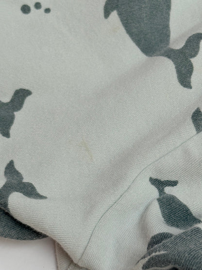 Quincy Mae Whale Print Bodysuit Set 6-12m