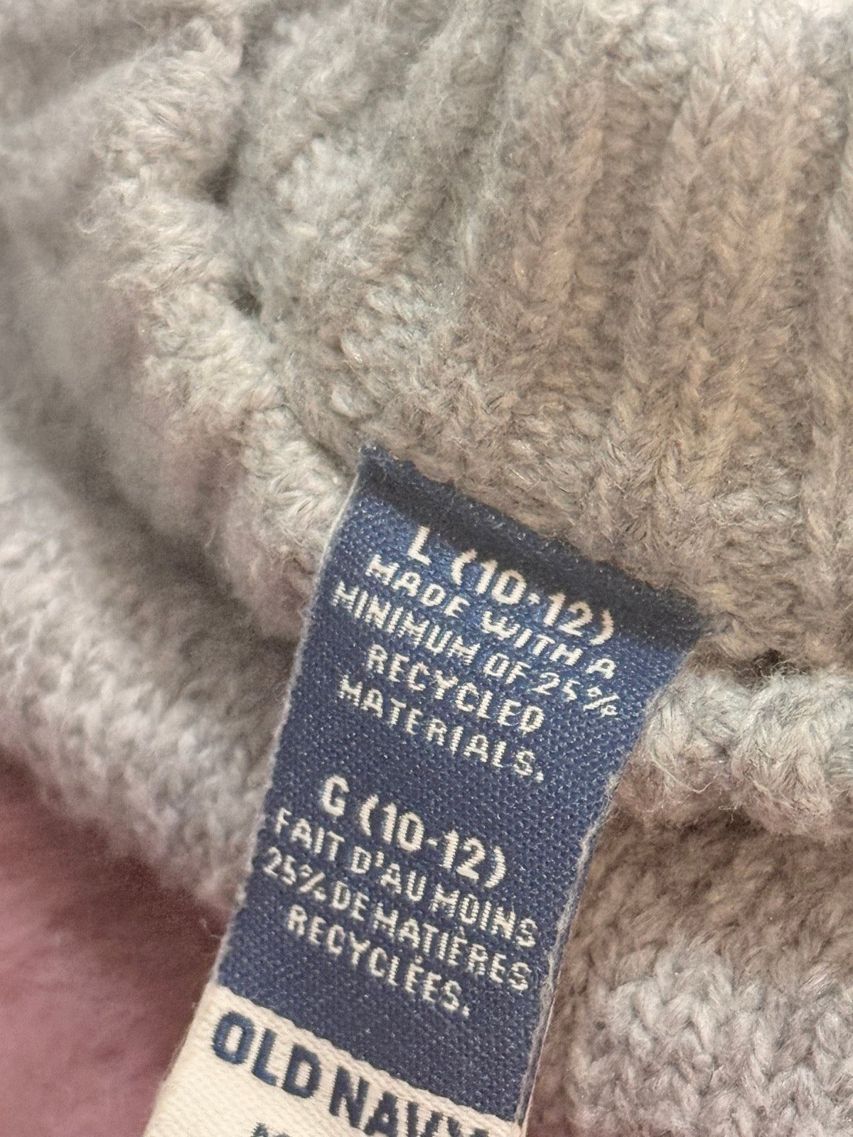 Old Navy Gray Heart Sweater Size 10-12