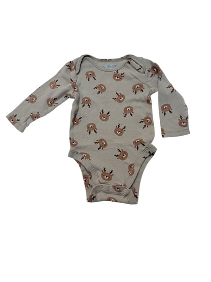 Old Navy Deer Print Bodysuit 6-12M