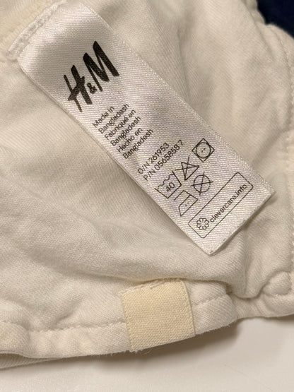 H&M Navy White Star Print Bibs Set