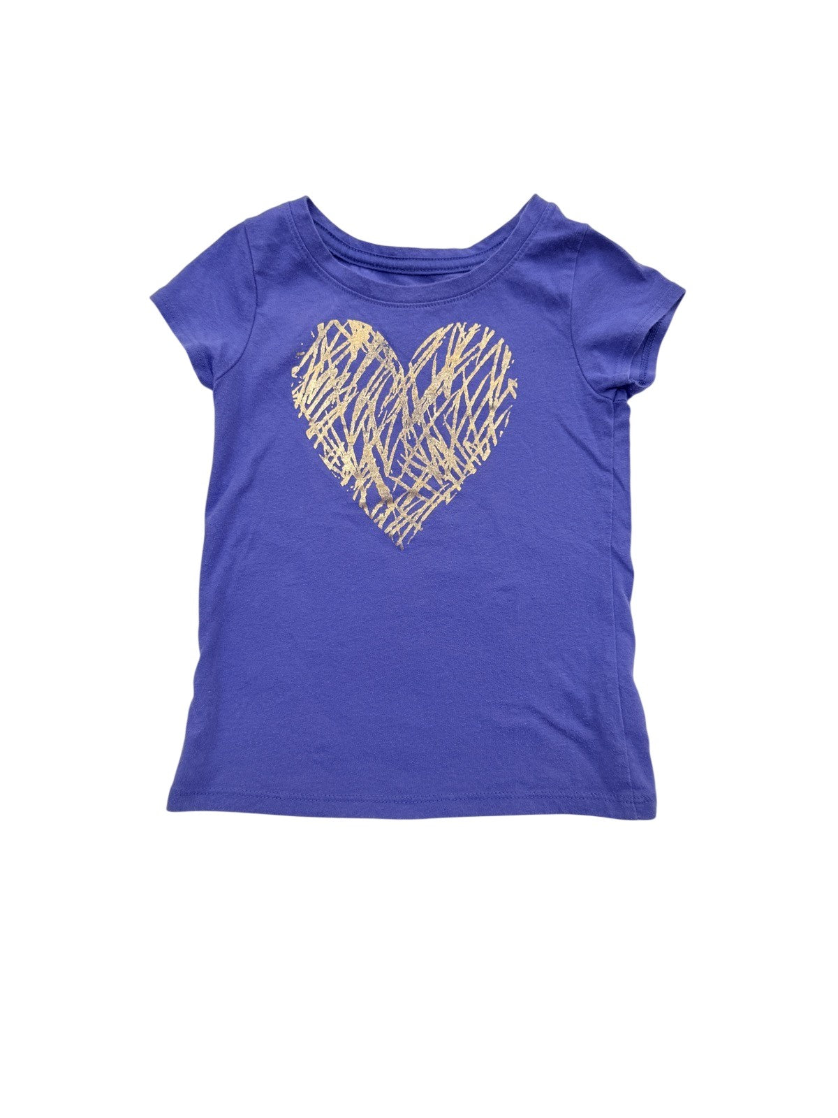 Cat & Jack Purple Heart T-Shirt 3T