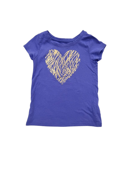 Cat & Jack Purple Heart T-Shirt 3T