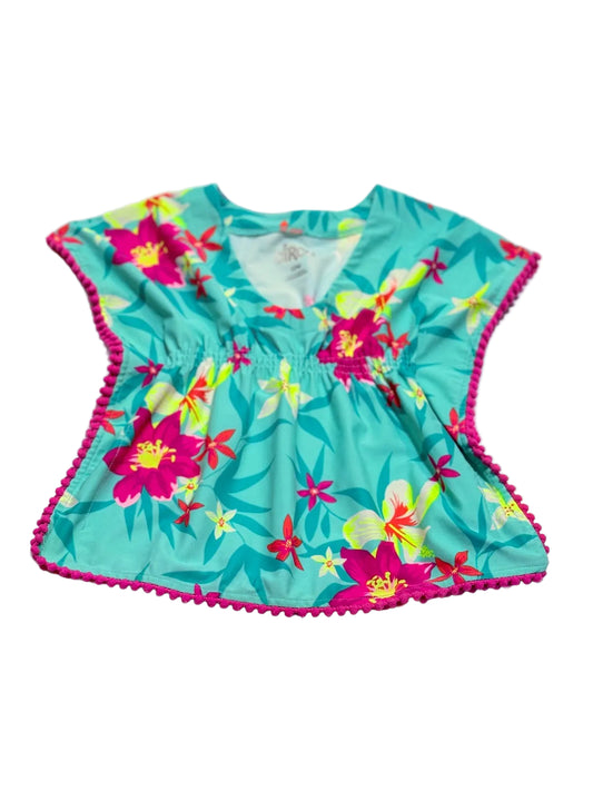 Circo Teal Floral Swimsuit Cover-Up 12M