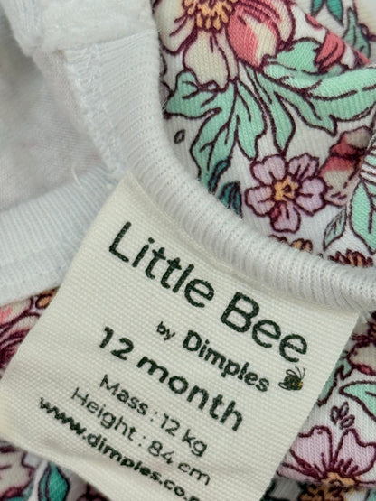 Little Bee by Dimples Floral Dress 12 Month