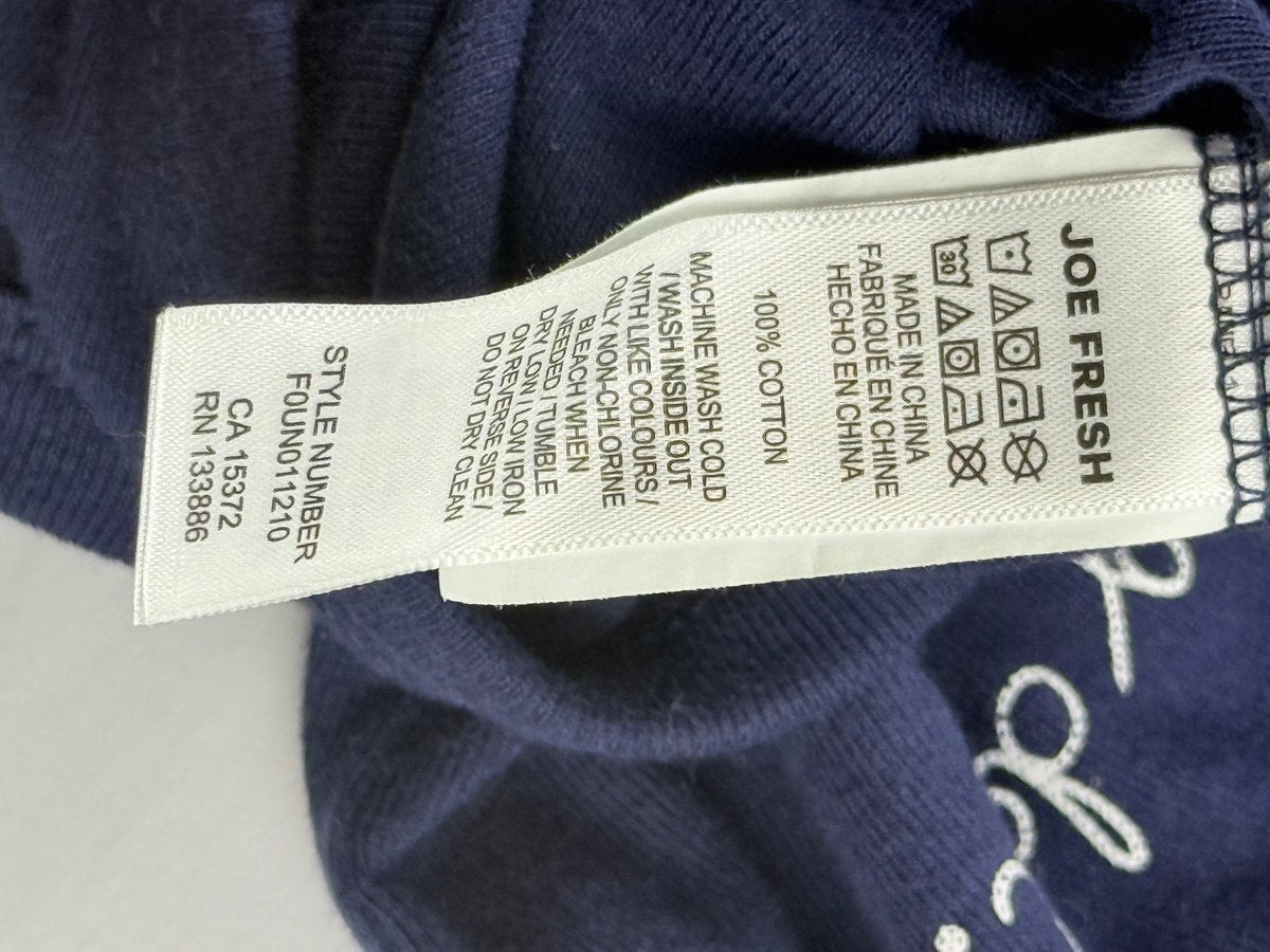 Joe Fresh I'm a Big Deal Navy Bodysuit 6-9M