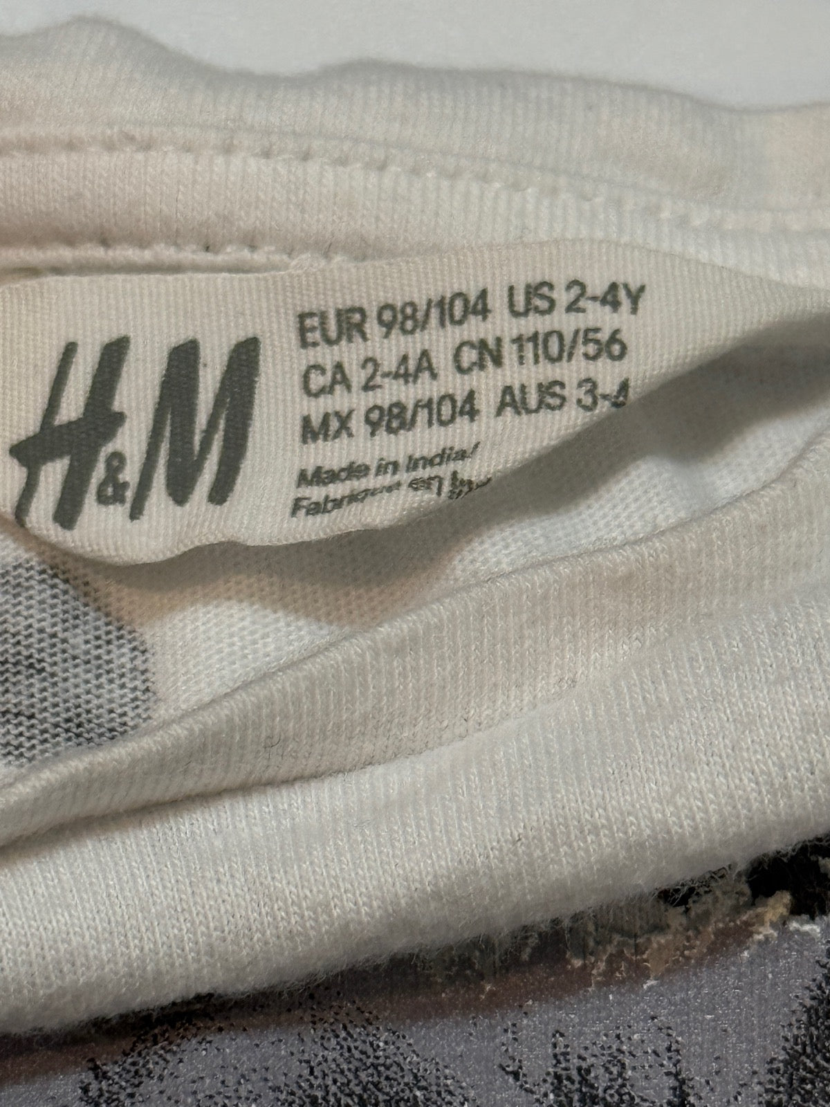 H&M Kitten Polka Dot T-Shirt 2-4Y