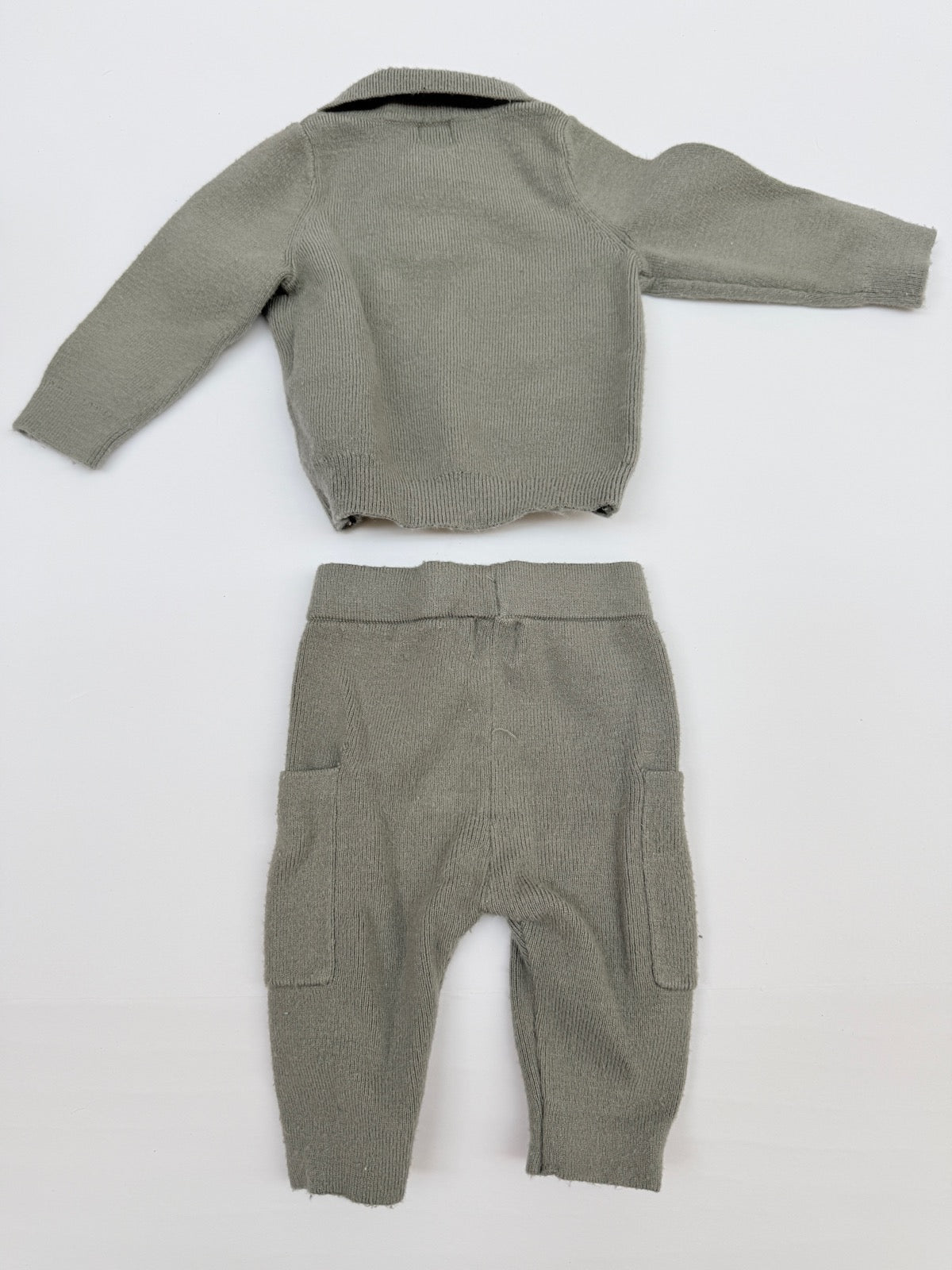 Kiabi Knit Polo Sweater Joggers Set 1M