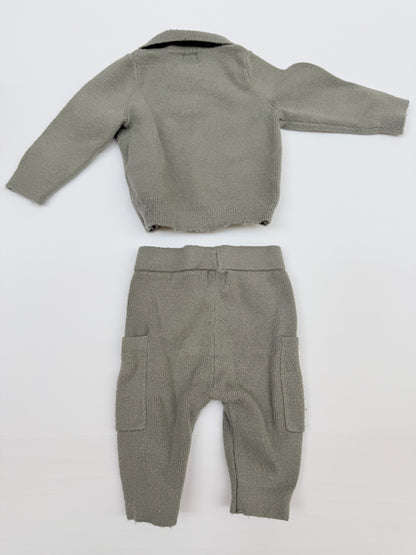 Kiabi Knit Polo Sweater Joggers Set 1M