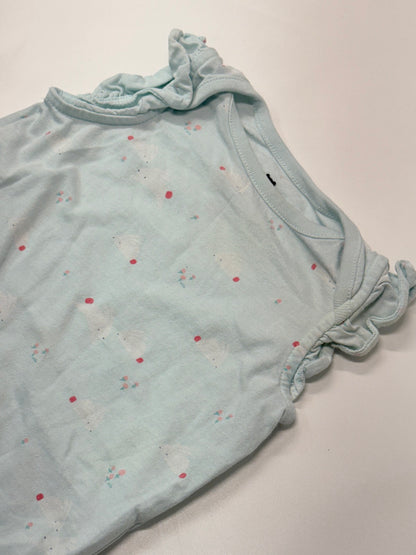 Baby Gap Mint Bunny Bodysuit & Bloomer Set 6-12m
