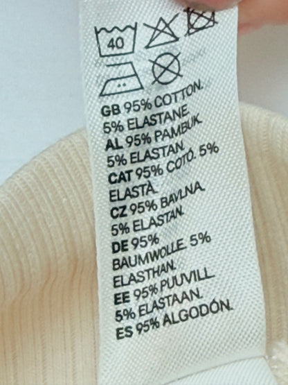 H&M Ribbed Bear Ear Beanie 2-6M