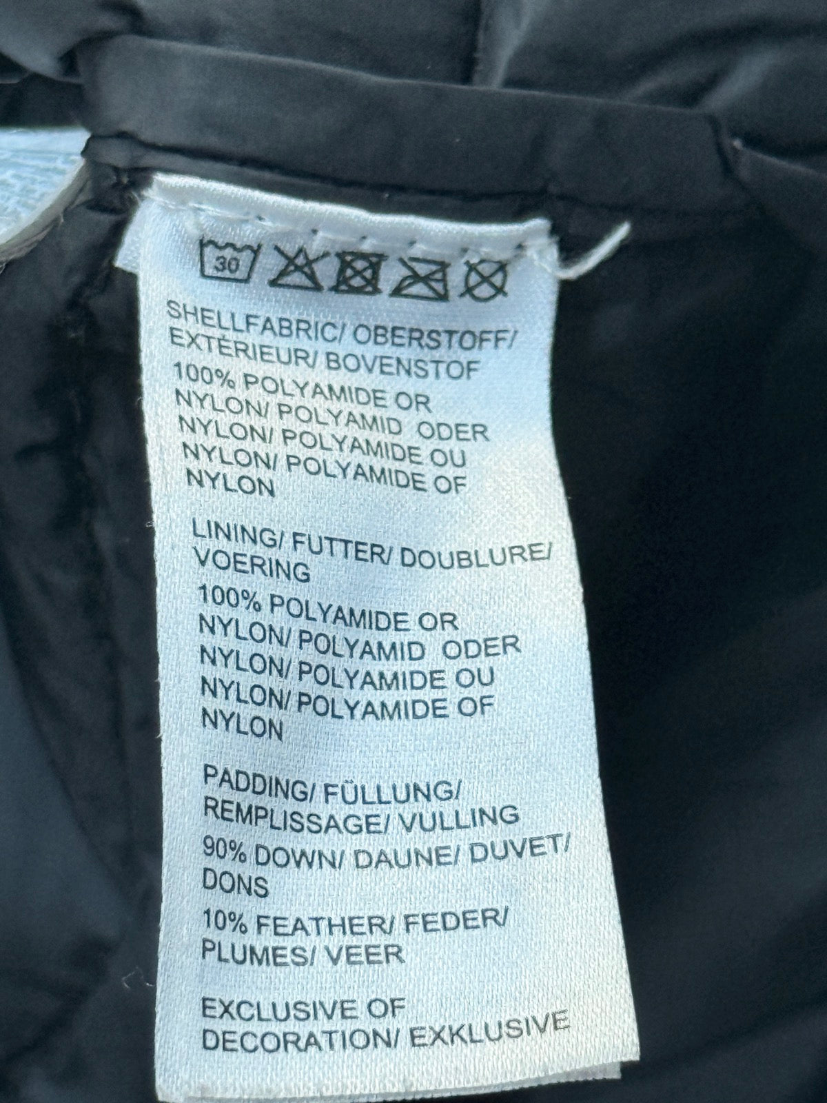 BOB der Bär Black Down Puffer Jacket 5-6