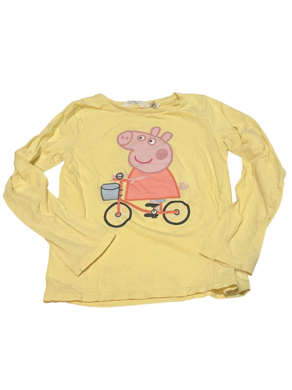 H&M Peppa Pig Yellow Long Sleeve Top 6-8Y