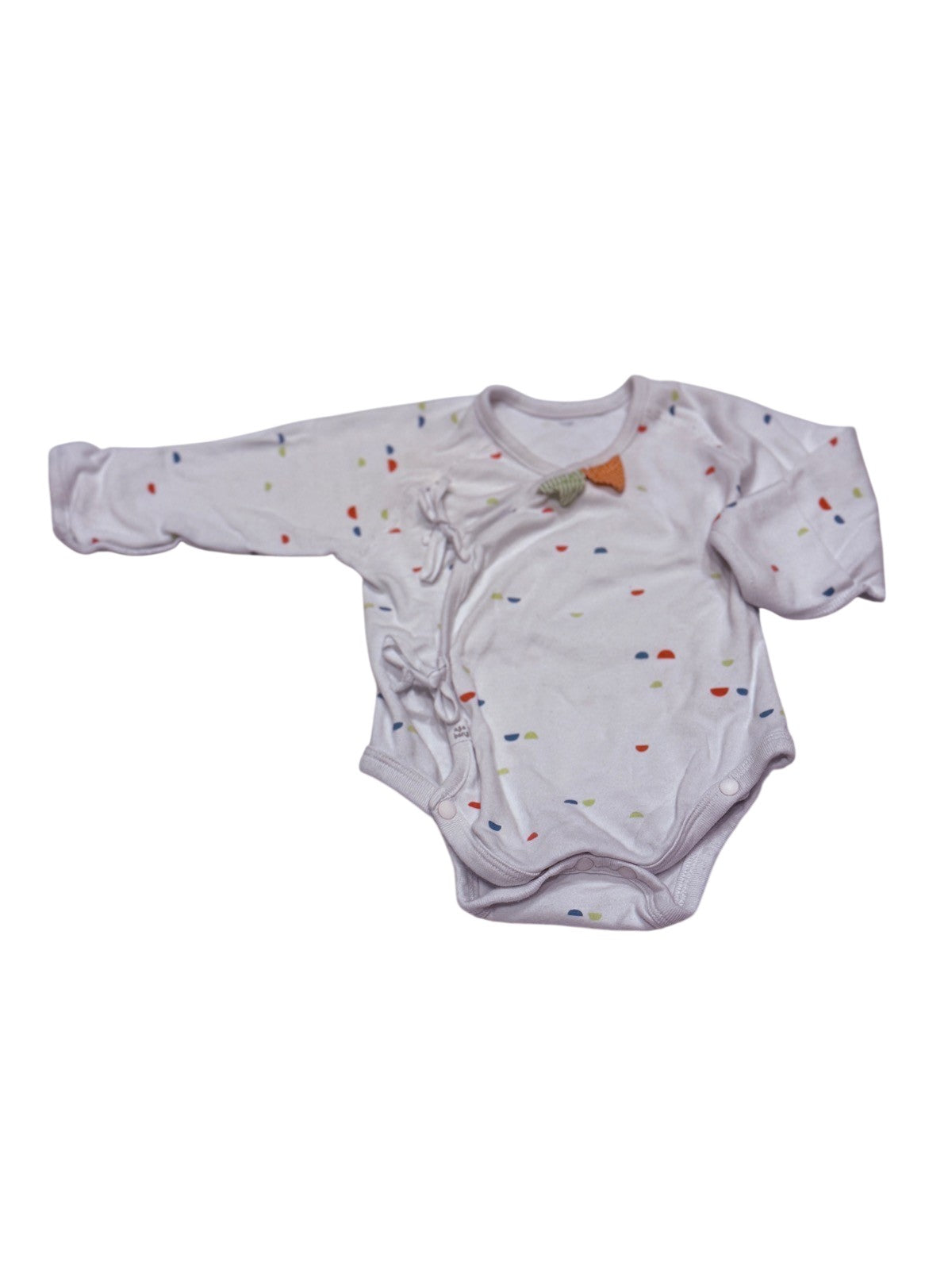 Agabang Confetti Dot Wrap Bodysuit 0-3m