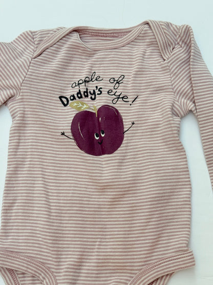 Carter's Apple of Daddy's Eye Bodysuit 6M