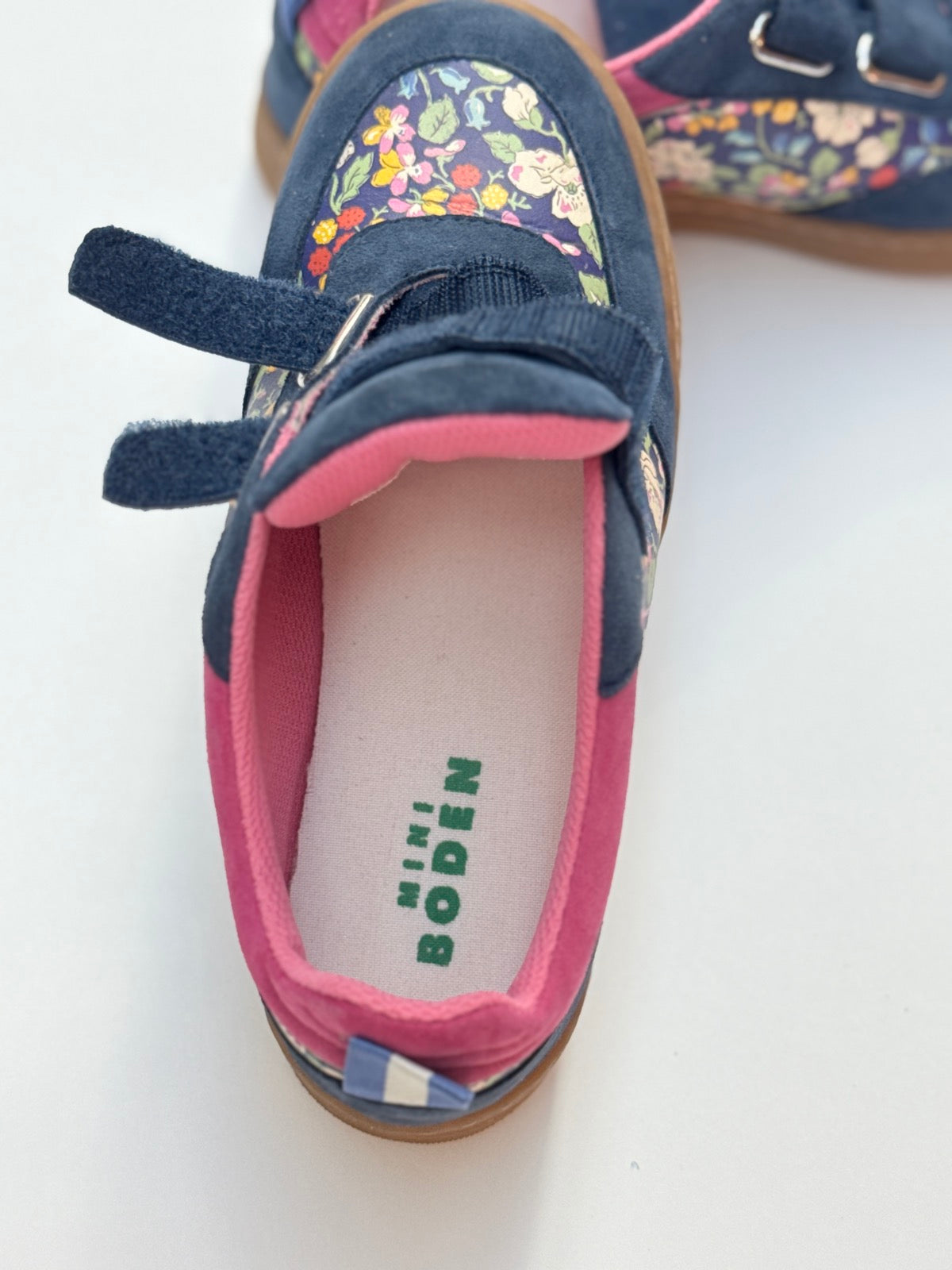 Mini Boden Floral Sneakers Size 32