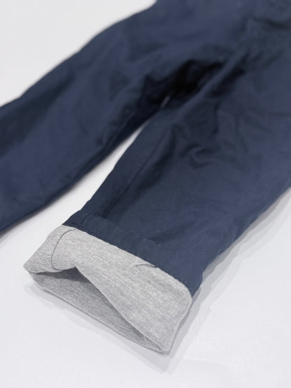 Joe Fresh Navy Chino Pants with Suspenders 18-24M