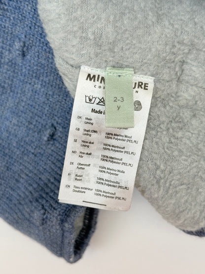 Mini A Ture Merino Knit Hood Balaclava Hat 2-3Y