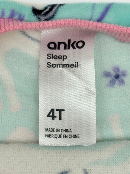 Anko Unicorn Pajama Set 4T